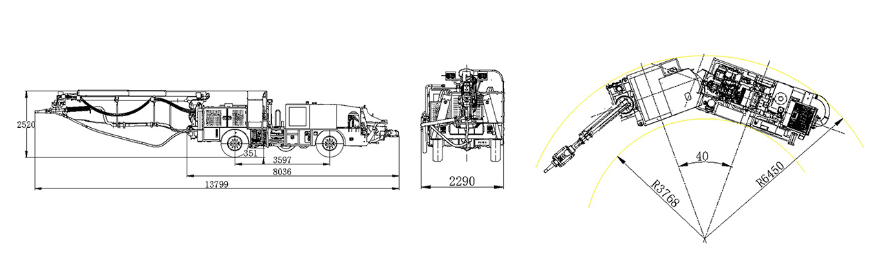 UPS-20J礦用混凝土噴射車(圖1)